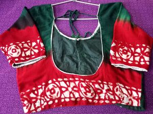 Red Floral Saree