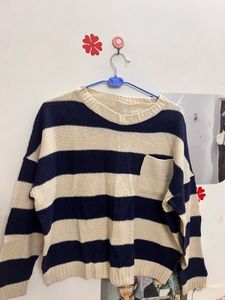 Striped Knit Sweater