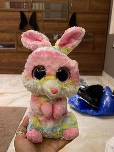 Rainbow Beanie Boo Bunny