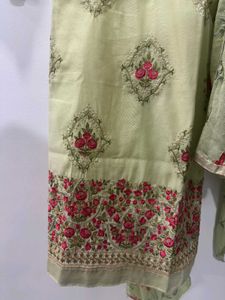 Pista Green Pant Suit Set