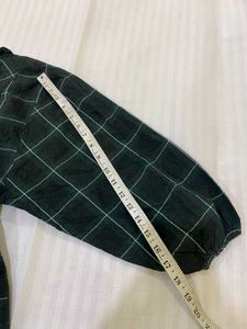 Checkered Casual Short Dress
