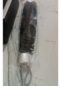 Compact Black Umbrella