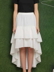 White Tiered Skirt