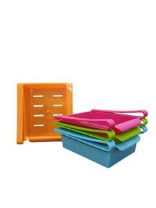 Fridge Storage Drawers Pack of 4 Set, Multicolours