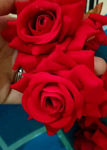 5 Red Roses Hair pins