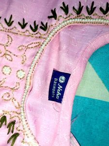 Pink Embroidered Kurti