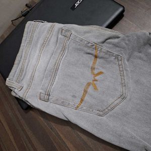 Grey Denim Jeans For Mens