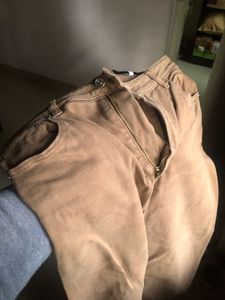 H&amp;M Straight Cut Jeans Brown