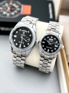 ROLEX COUPLE WATCH DAY DATE WORKING PREMIUM QUALIT