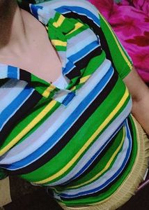 😍women&#39;s Casual Multicolour Tshirt Bust30-32