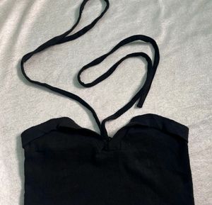 Black  Crop Top