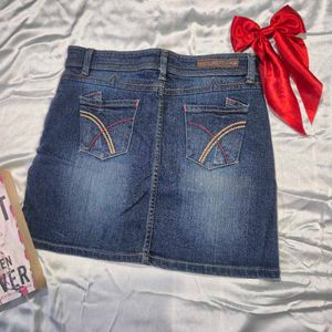Denim Mini Skirt
