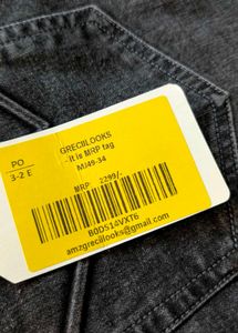 Branded Grey Denim Jeans For Men.