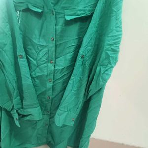 Plus Size Green Shirt Tunic - Never Used