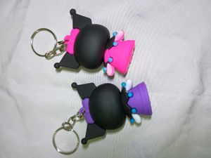 2 Sanrio Kuromi Keychain for bff Set purple &amp; pink