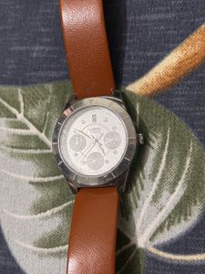 Casio Chronograph Analog Watch – Silver Dial