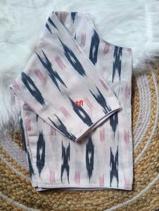 Ikkat Boat Neck Blouse