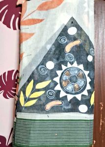 Fabric printed saree