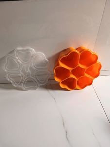 Plastic Heart Shape 7 Sections Spice Box
