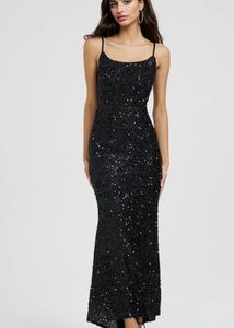 Black Sequins Dress
