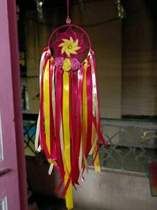 Pink &amp; Yellow Spiral Dreamcatcher