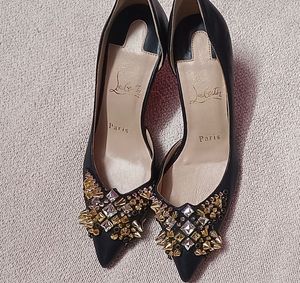 Christian Louboutin Black Spiked Heel