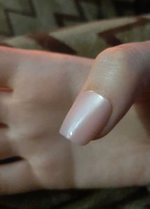 Sheer Pink Cat eye Nails