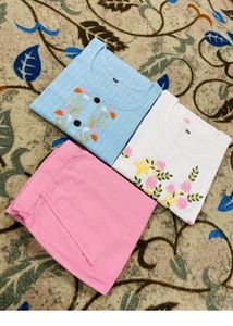 Embroidered Kurti Set