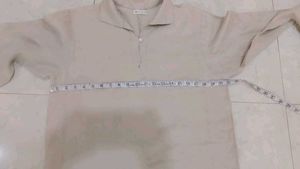 Beige Collared Top