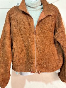Shein Fuzzy Brown Jacket