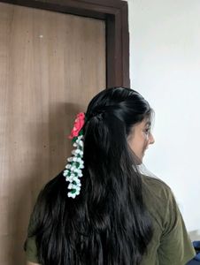 Handmade Crochet Lotus Gajra