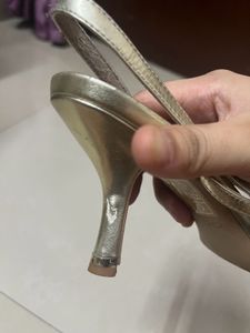 Gold Aldo Heels