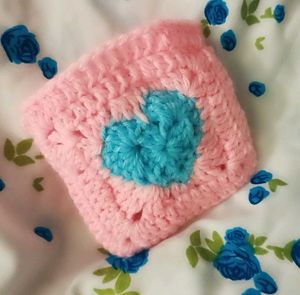 Heart Granny Square Pouch🤞💗