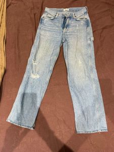 Distressed Light Wash Jeans