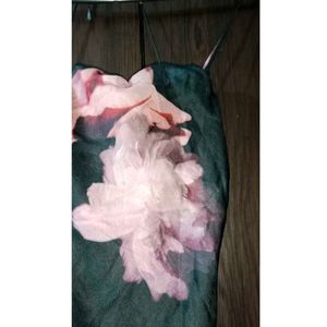 Floral Vintage Silk Dress