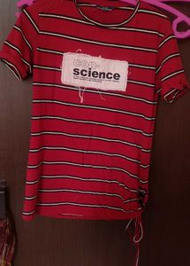 Red striped tshirt ❤️