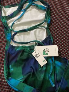 Green &amp; Blue Sleeveless Jumpsuit