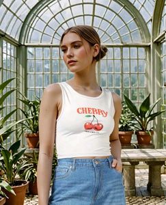 Cute Cherry Graphic Tank Top