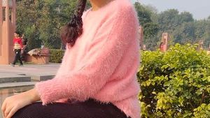 Pink Fuzzy Knit Sweater