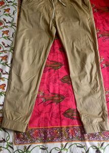 Brown Joggers Men Used Only (One Time) No Flaws