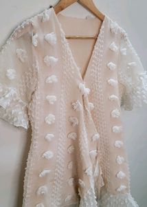 Pastel Peach Mini Dress