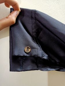 Satin Black Top/Blouse