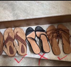 Combo of Any 3 pairs simple  flip flops, chappals