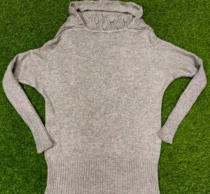 Imported Grey Knit Sweater