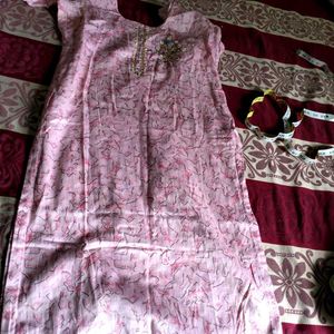 pink and grey patiyala suit