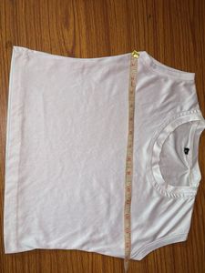 A White Crop Top