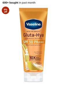 Vaseline Gluta Hya - Sunscreen 💛🌞Spf 50