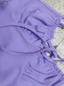 Pretty Lavender Crop Top