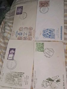 4 INDIA POST First Day Covers (1960s)