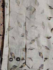 Feather Print Casual Shirt